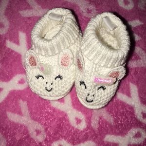 Baby unicorn booties